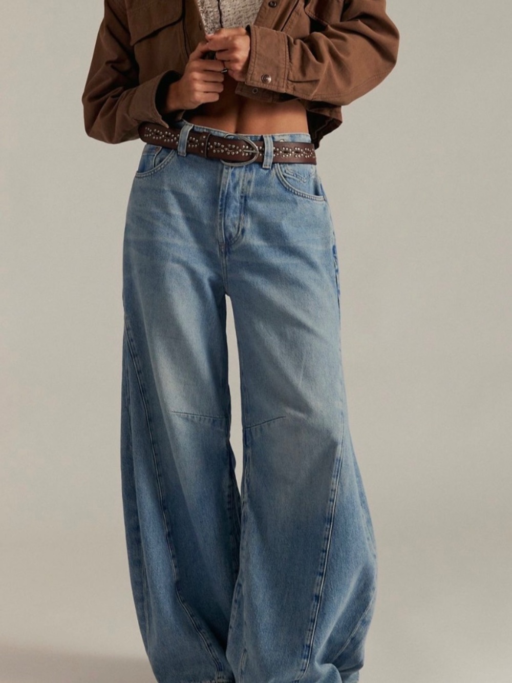 NWOT Free People Eden High Slouchy Flare Jeans, 32
